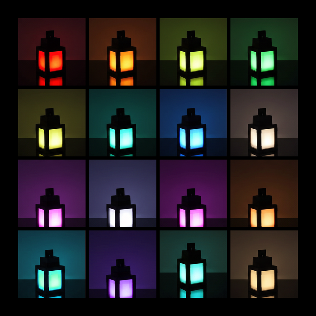 Overworld Lantern in all sixteen colors