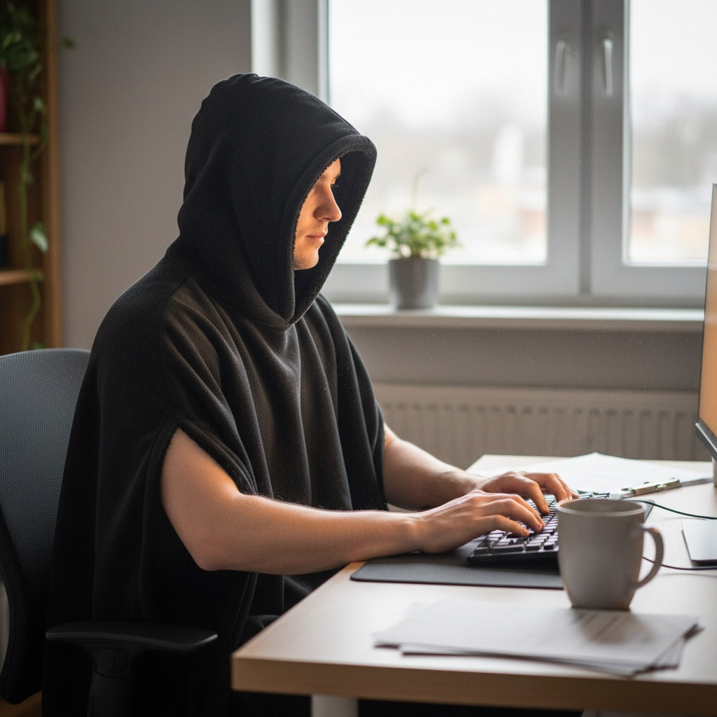 Legends Eden Hoodie lifestyle - at the desk