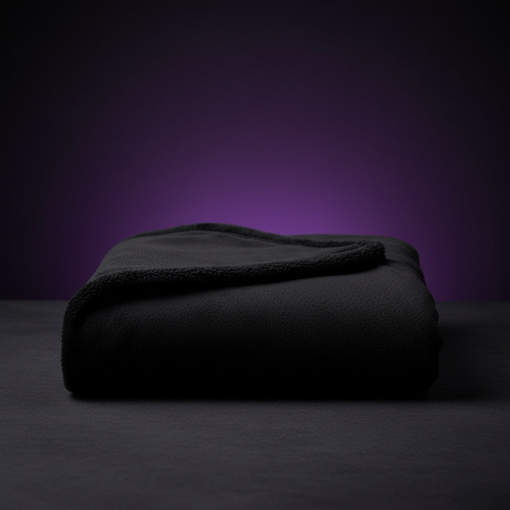 Legends Eden Hoodie in Shadow Black, folded packshot (dark, tone-on-tone)