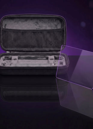 R36H Pro Protection Kit: hard shell travel case with a tempered glass screen protector