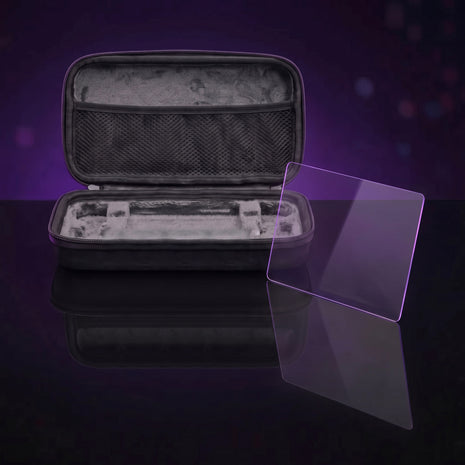 R36H Pro Protection Kit: hard shell travel case with a tempered glass screen protector