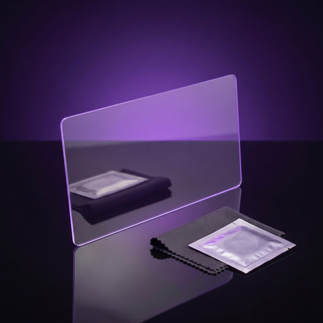 R36H Ultra tempered glass screen protector with cleaning cloth and wipe